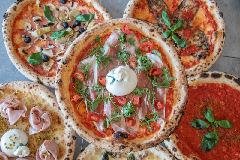 Veggie Garden pizza with fresh vegetables