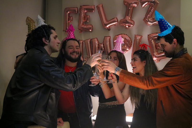 Birthday celebration event at Round table pizza restaurant